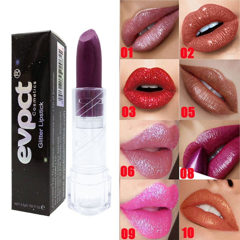 10 Colors Women Lips Makeup Lipstick